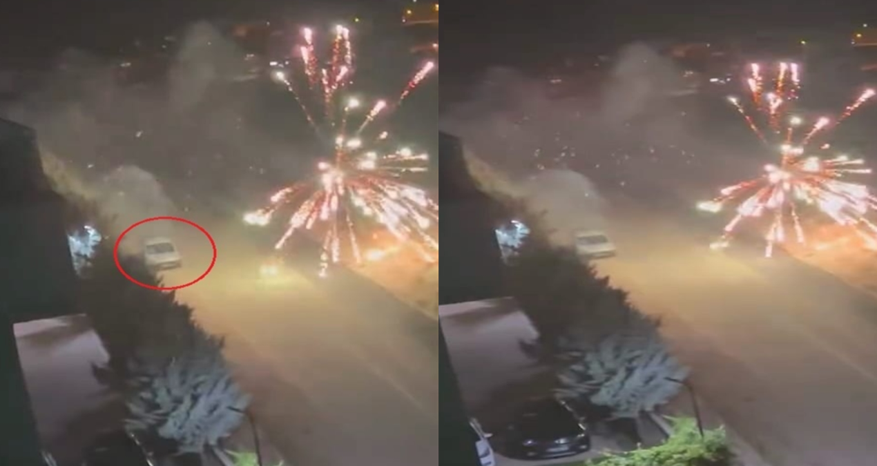 aractan atilan havai fisek felaketi dogurdu o anlar kamerada dK3jgR77