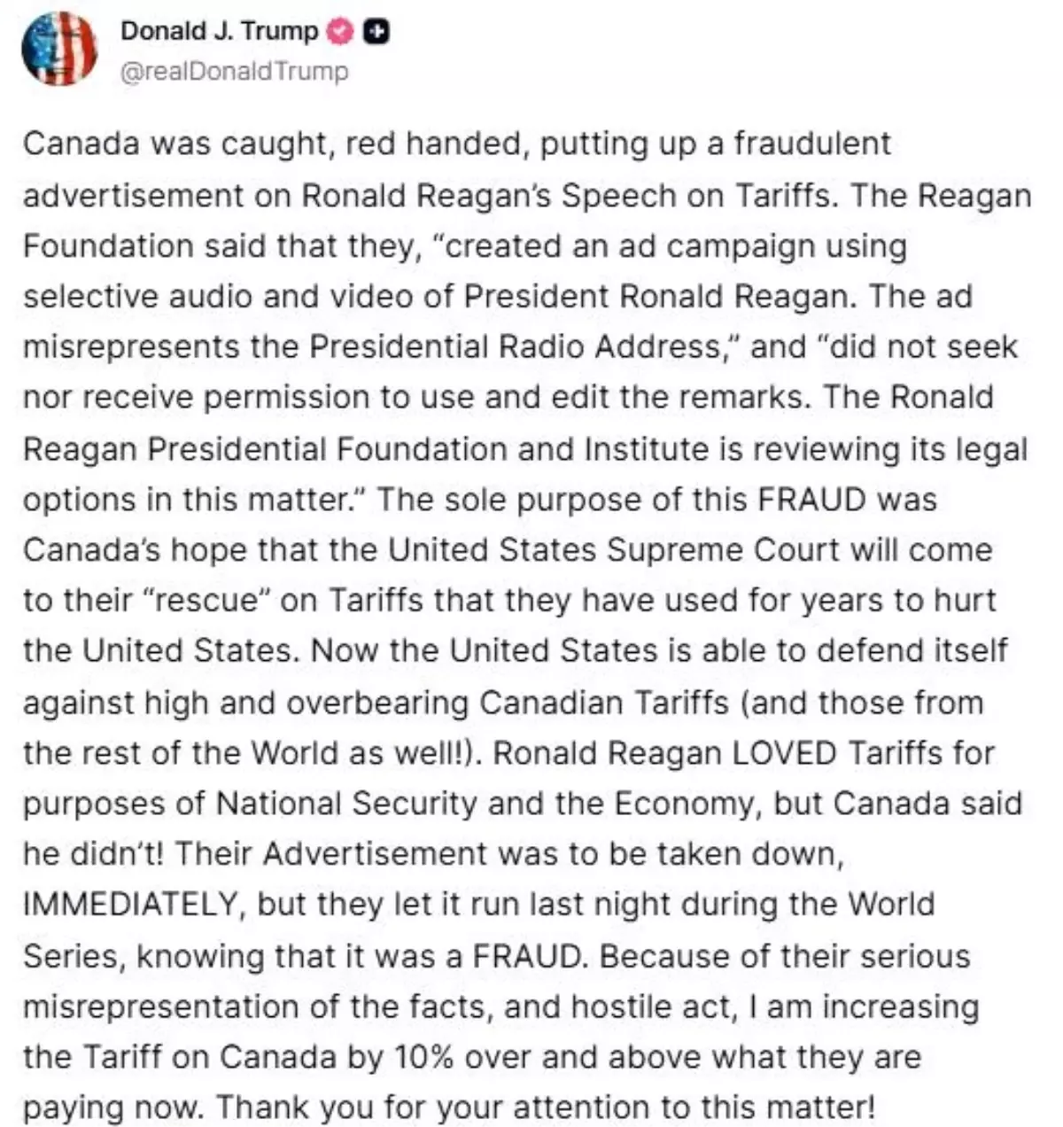 trumptan kanadaya gumruk vergisi artisi 2GPT38NX.jpg