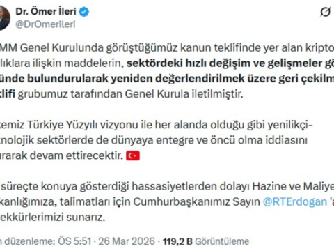 Kripto Varlıklarla İlgili Meclis’te Gündeme Gelen Kanun Teklifinin Maddeleri Geri Alındı